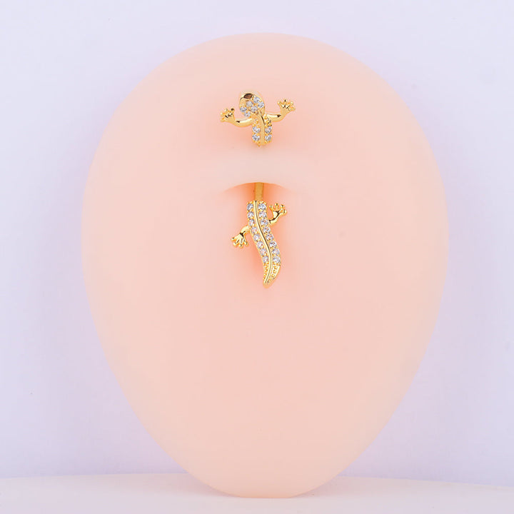 Cute Gecko Belly Ring - OhmoJewelry