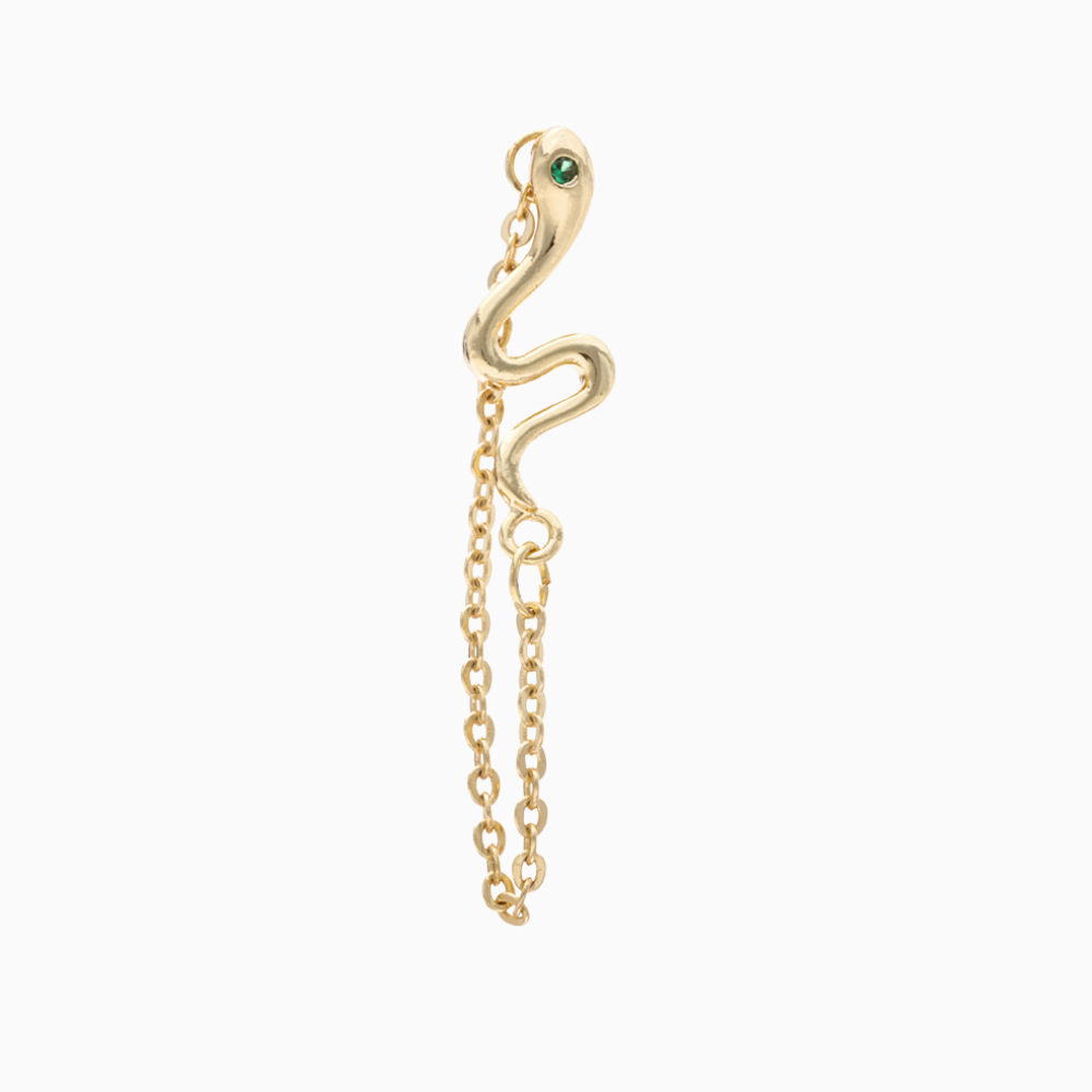 Delicate Snake Chain Earring - OhmoJewelry