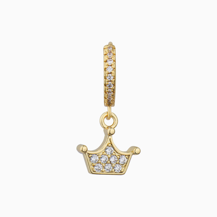 Elegant Crown Hoop Earring - OhmoJewelry