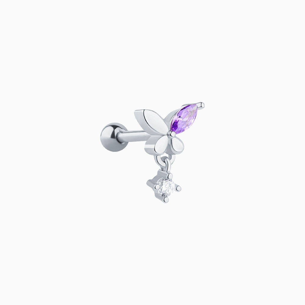 Glamor Purple Butterfly Drop - OhmoJewelry