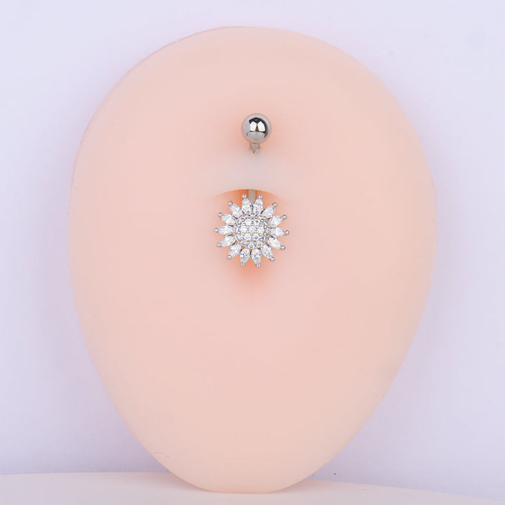 Gorgeous Flower Belly Ring - OhmoJewelry