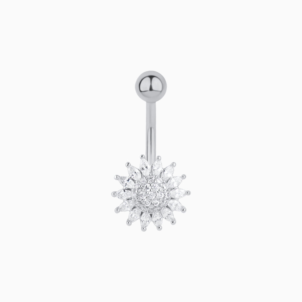 Gorgeous Flower Belly Ring - OhmoJewelry