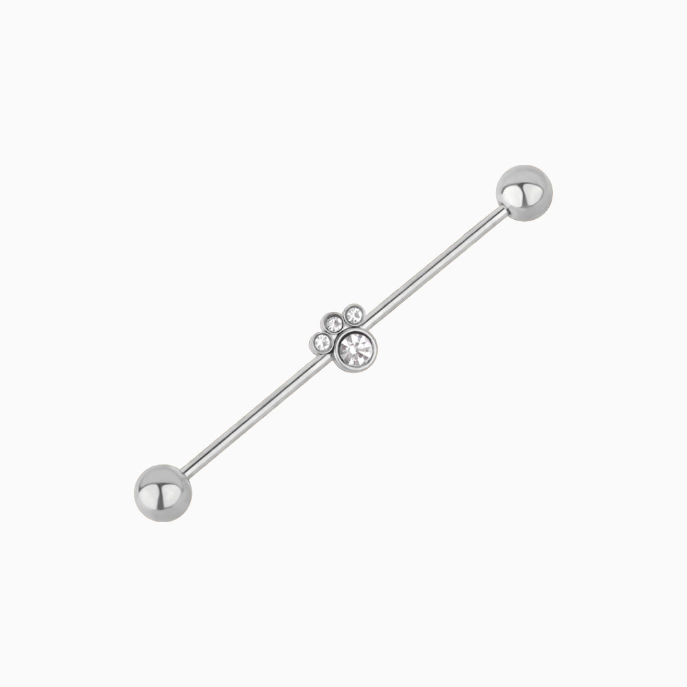 Paw Industrial Barbell - OhmoJewelry