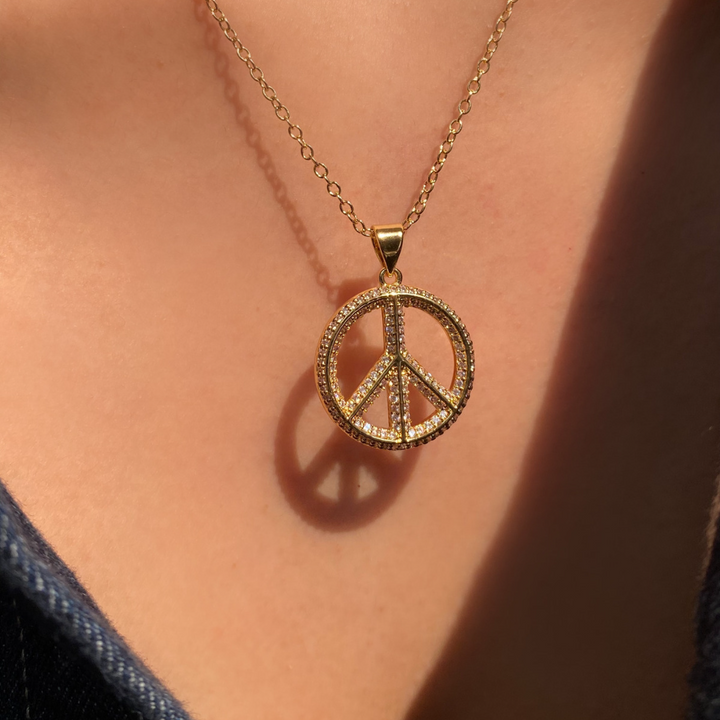 Peace & Love Necklace - OhmoJewelry