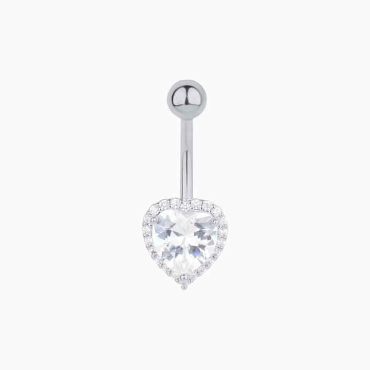 Sparkling Love Belly Ring - OhmoJewelry