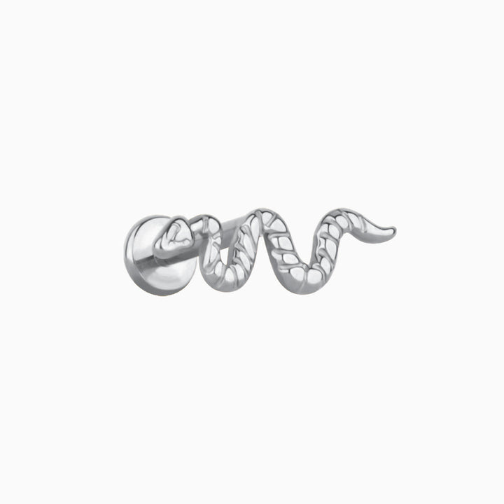 Titanium Snake Stud - OhmoJewelry