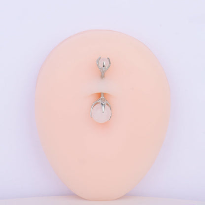 Opal Belly Ring - OhmoJewelry