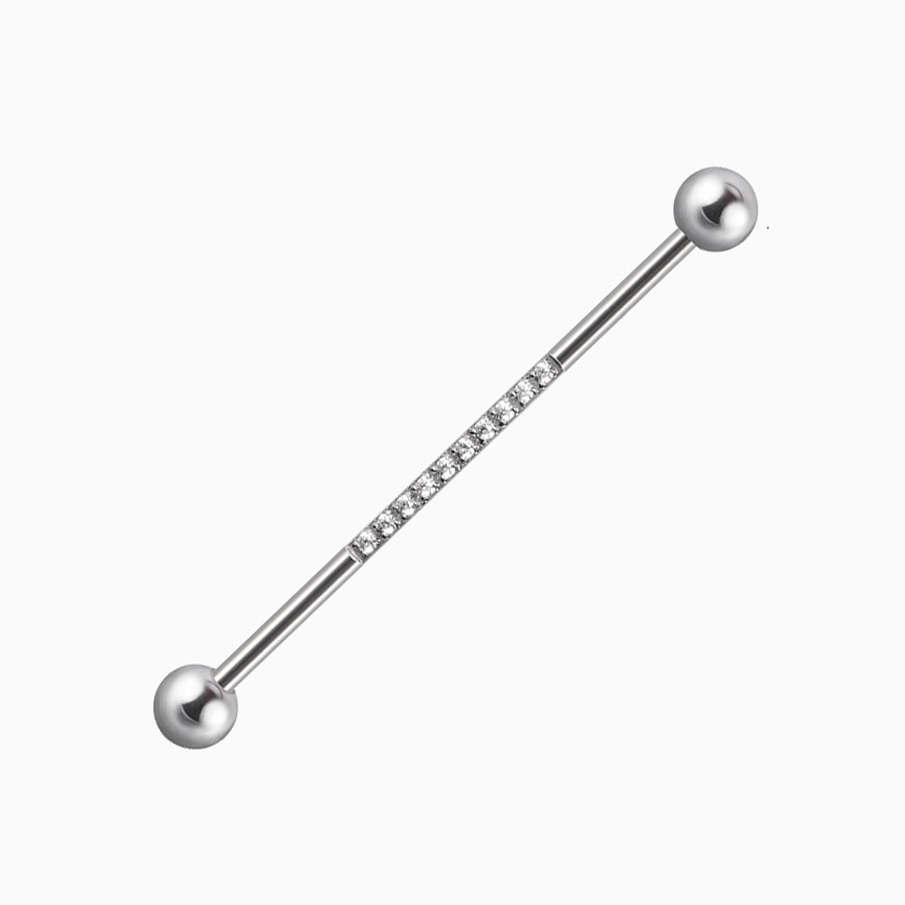 Classic Simple Industrial Barbell - OhmoJewelry