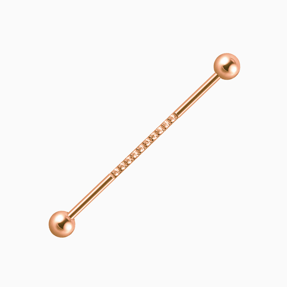 Classic Simple Industrial Barbell - OhmoJewelry