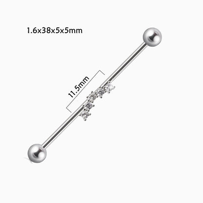 Curved Industrial Barbell - OhmoJewelry