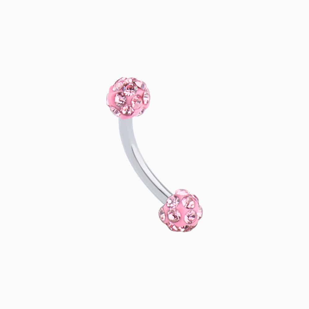 Charm Ball Curved Barbell - OhmoJewelry
