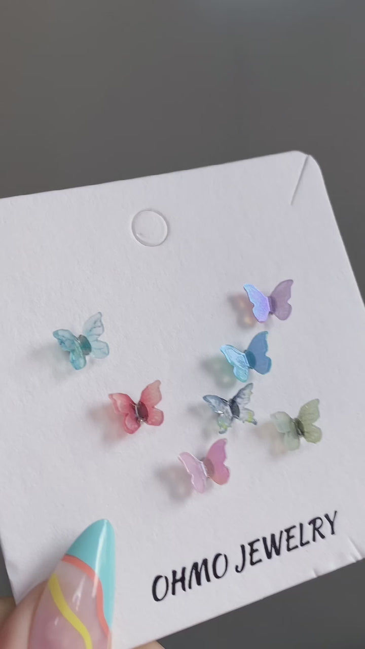 Candy Butterfly Stud