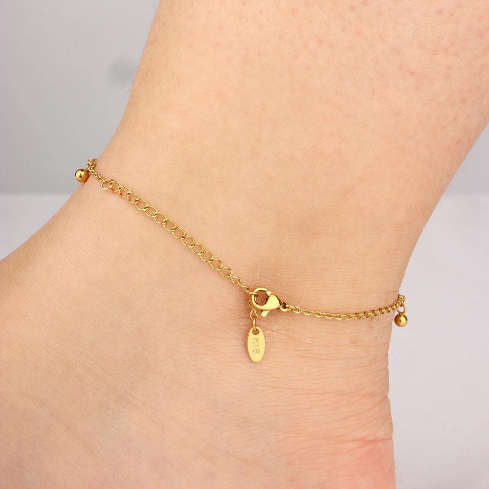 Dot Chain Anklet - OhmoJewelry