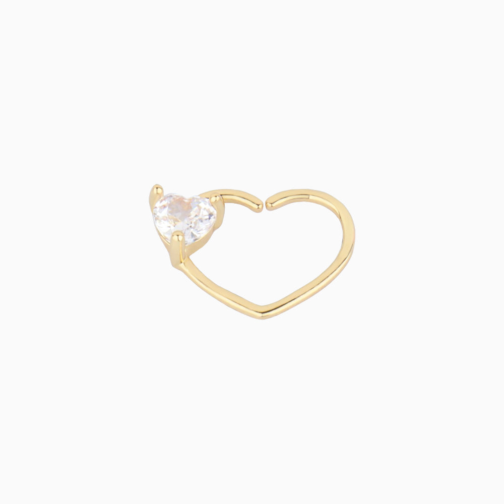 White Heart Ring - OhmoJewelry
