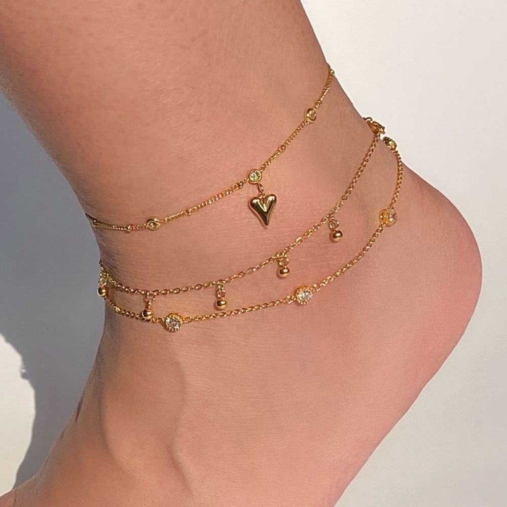 Dot Chain Anklet - OhmoJewelry