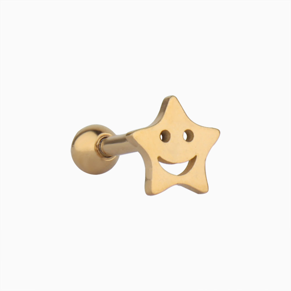 Happy Star Stud - OhmoJewelry